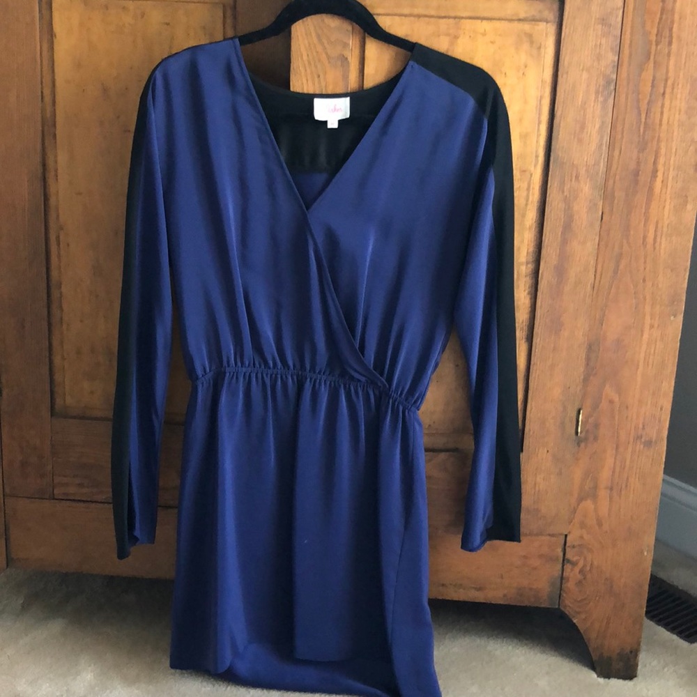 Parker color block mini dress